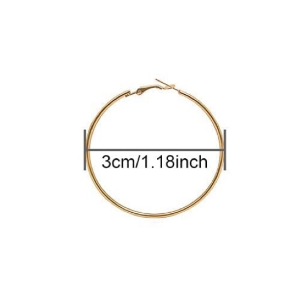 Upcycled Gold LV Louis Vuitton Charm Hoop Earrings - Picture 9 of 9